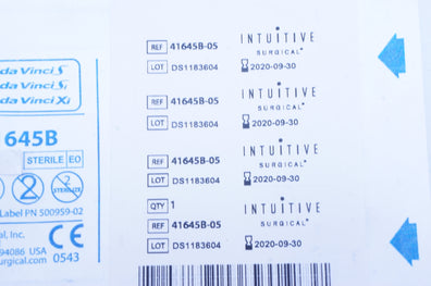 Intuitive 41645B-05 da Vinci Si EndoWrist Stapler Reload Blue 6-Row 45x3.5mm (x)